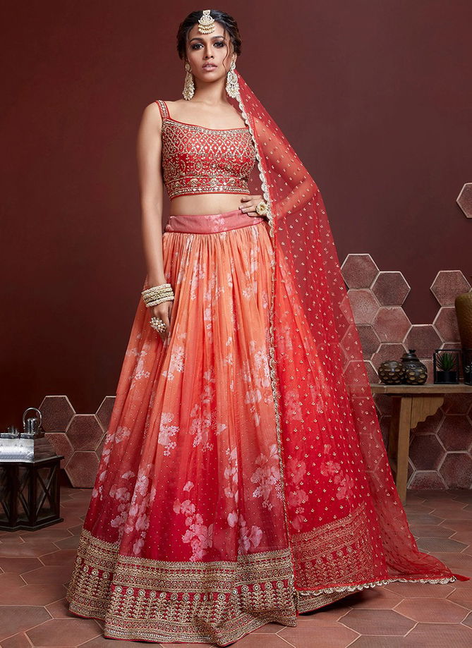 Mandakini  Party Wear Chinon Silk Wholesale Lehenga Choli Collection